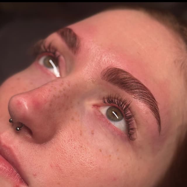 2 Brow laminations at Lash Narrative in Wilson, NC
